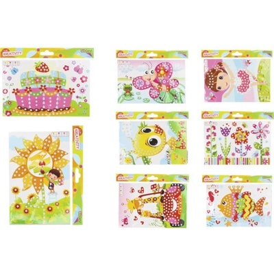 Kreativní set vánoční přání s kamínky + obálka140x230mm