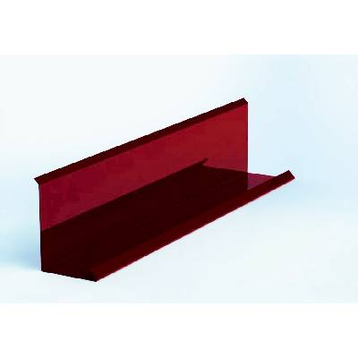Lemování zdí klasik r.š.333mm pozinkované Lakované RAL 3005 červená vínová s folií dl.2m
