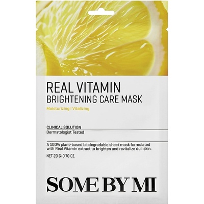 Some By Mi Real Vitamin Brightening Care Mask - Витаминна маска за лице 1бр/20мл