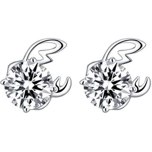 Silenti Jewelry Сребърни обеци "Рак