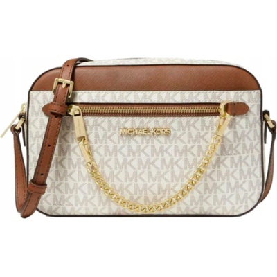 Michael Kors kabelka z eko kůže béžová