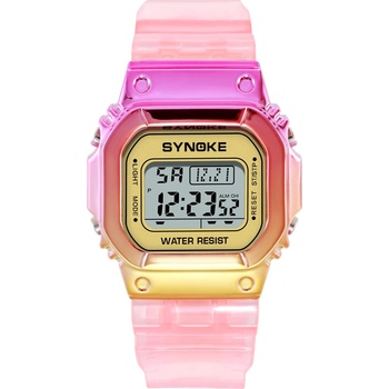 SYNOKE Детски часовник Synoke Rossie, Розов (SYNOKE-9622-YELLOW-PINK)