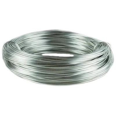 Hliníkový drát 2mm stříbrný pro French Knitting 60m