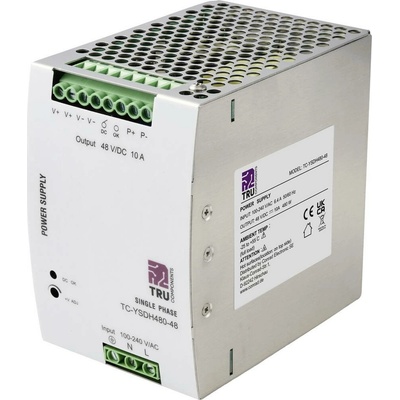 TRU COMPONENTS TC-YSDH480-48 sieťový zdroj na montážnu lištu (DIN lištu), 48 V/DC, 10 A, 480 W, výstupy 1 x