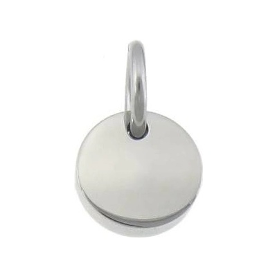 Šperky4U Ocelový přívěšek kruh 12 mm DR1237
