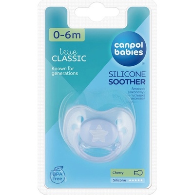 Canpol Babies silikon čerešnička pastels modrá