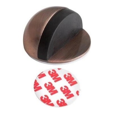 Walteco Dverová zarážka, O 44 x 25 mm, samolepiaca, antická meď