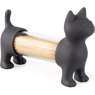 Stojánek na párátka / slánka / pepřenka Cat | šedý – Hledejceny.cz