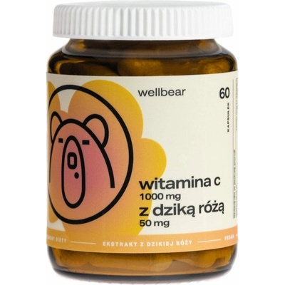 Wellbear Vitamín C so šípkami 1000 mg 60 kapsúl