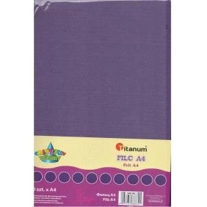 TITANUM Felt A4 purple 10pcs