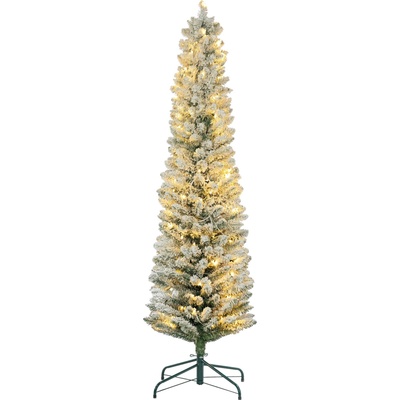 HOMCOM Umělý vánoční stromek 180 cm se 150 LED světly