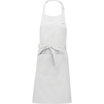 Kariban Zástěra Sommelier K890 s laclem COT20K89000199-white
