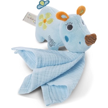 Image 1 of NICI Мека играчка с муселинова кърпичка 3D Nici - Носорогът Мануфи, 13 cm (48038)