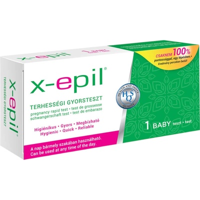 X-Epil rýchly tehotenský testovací prúžok 1 ks