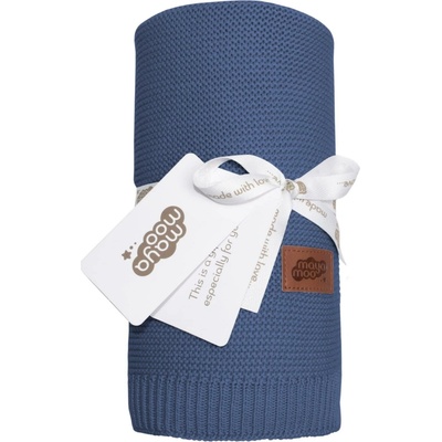 DETEXPOL Pletená deka do kočíka denim