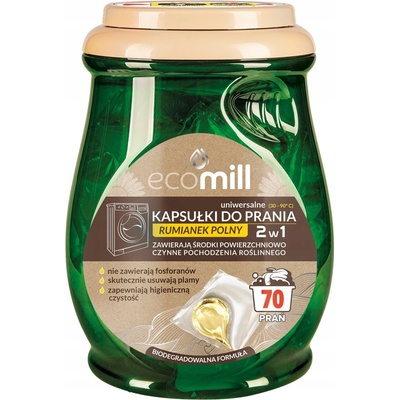 Ecomill univerzálne pracie kapsuly 2v1 poľný harmanček 70 PD