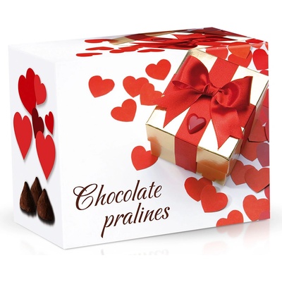 Selllot Belgické pralinky z mléčné čokolády s čokoládovou náplní Srdíčka 200 g