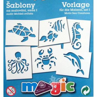 Papírové šablony MAGIC sada I Mořská zvířata