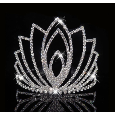 Naishide Jewelry svatební korunka do vlasů BRIDAL TIARAS stříbrná