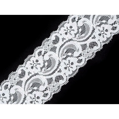 Elastická krajka / vsadka šíře 55 mm Varianta: 3 bílá, Balení: 13.5 m 32747/159667/137918