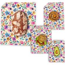 BajaBee Voskové obrúsky Multipack Bloom XL/M/M/S 40x48 cm 23x31 cm 23x31 cm 17x23 cm 1 ks