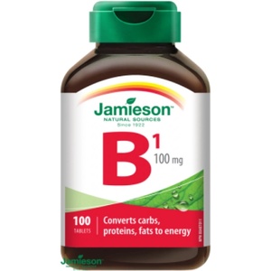 Jamieson Витамин B1 тиамин 100mg 100 таблетки (IP438)