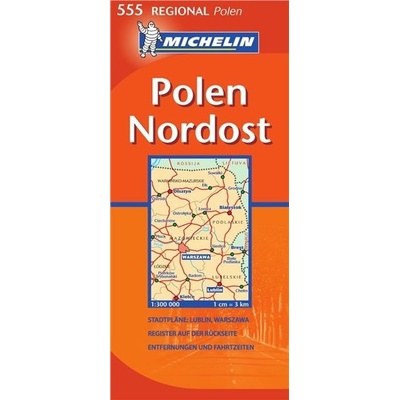 Polsko: severovýchod č. 555 mapa