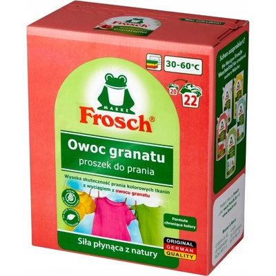 Frosch prací prášek na barevné prádlo Granátové jablko 22 PD 1,45 kg