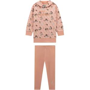 Guess Комплект за мини момиче в цвят праскова с туника и клин Guess