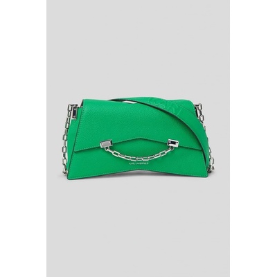 Karl Lagerfeld kožená kabelka zelená 235W3016