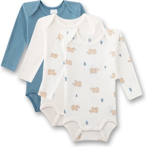 Sanetta Детско ежедневно термо бельо Sanetta Kid's Set Body 1/1 3-Pack Everyday base layer - White Pebble - размер 86 (EU) (714-2049-0116)