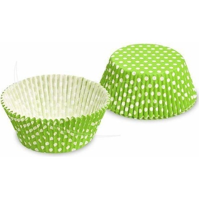 Dortisimo Košíčky na muffiny Zelené s puntíky 5 x 3 cm 40 ks
