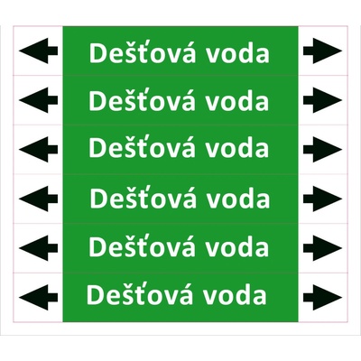 Nadrzenapalivo.cz Značení potrubí ISO 20560, dešťová voda PZA 008988