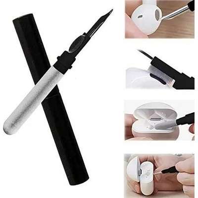 Multifunkční čistící pero pro EarBud, AirPods - barva černá