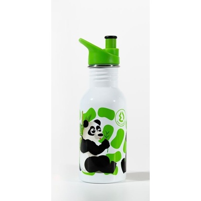 Water Revolution Detská nerez fľaša na pitie Panda Potravinářská nerez ocel 18/8 500 ml