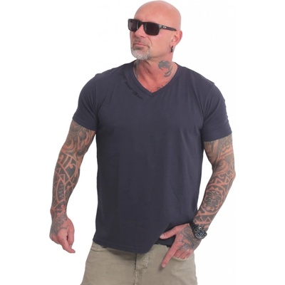 Yakuza pánske Bare Regular Basic V-Neck TSB 25049 parisian night