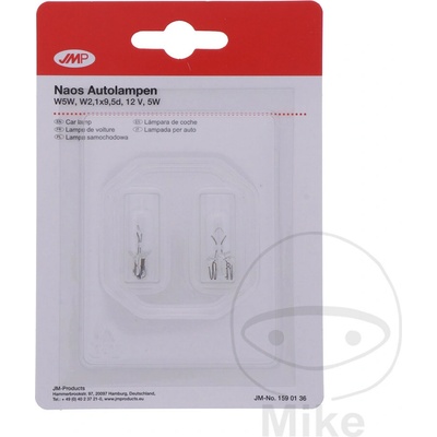 JMP žárovka 12V5W W2.1X9.5D 2er Blister ID 1597657 APRILIA CAPONORD 1200 ABS 13-17, CAPONORD 1200 TRAVEL PACK ABS 13-17, ETV 1000 CAPONORD 01-05, ETV 1000 CAPONORD ABS 04-09, ETV 1000 CAPONORD RALLY R