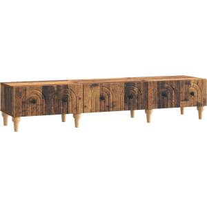 vidaXL ТВ шкаф Старо дърво 147 x 34, 5 x 30 см Инженерна дървесина (894253)
