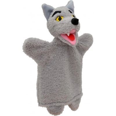 Moravská ústředna Brno Moravská - Кукла за театър Вълк, сив, 30 см. 24603B