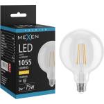 Mexen Vintis LED крушка с нажежаема жичка E27, G125, 8W, Топла - 2700K, 1055 lm, прозрачна (L158-E27-0827-00)