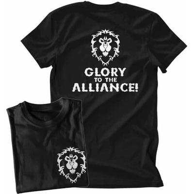 imago tričko World of Warcraft Glory to the Alliance! černá