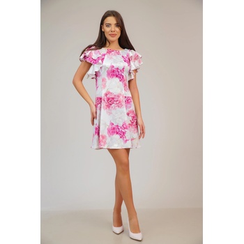 Image 1 of Radek's Collection Дамска рокля с къдри на едри цветя 72317-118