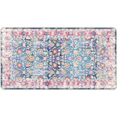 Перящ се килим многоцветен 80x150 см противоплъзгащ