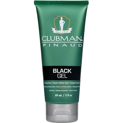 Clubman Barva na vlasy a vousy Pinaud Black gel černá 89 ml