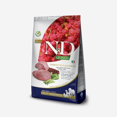 N&D dog QUINOA Adult All Breed, weight managment lamb 2,5 KG