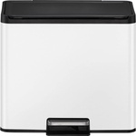 EKO-Europe Кош за разделно събиране на отпадъци EKO ESSENTIAL с педал (2 х 15 л) - бял (EKO 822863 -White)