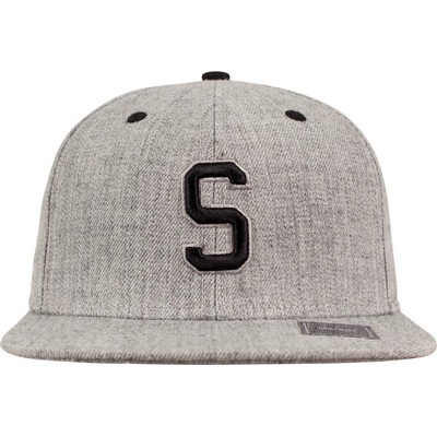 Urban Classics Шапка с козирка в сиво Letter Snapback S UB-10532-00370 - Сив, размер htgrey/L