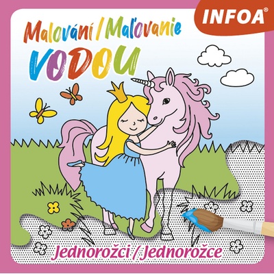 Maľovanie vodou Jednorožci