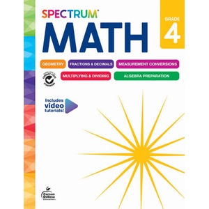 Spectrum Math Workbook, Grade 4 | Carson Dellosa Education (ISBN: 9781483871479)