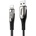 JOYROOM Кабел за бързо зареждане Joyroom Sharp Series, USB-A към Lightning, 3A, 1.2m, черен (S-M411) (S-M411-1,2m lightning black)